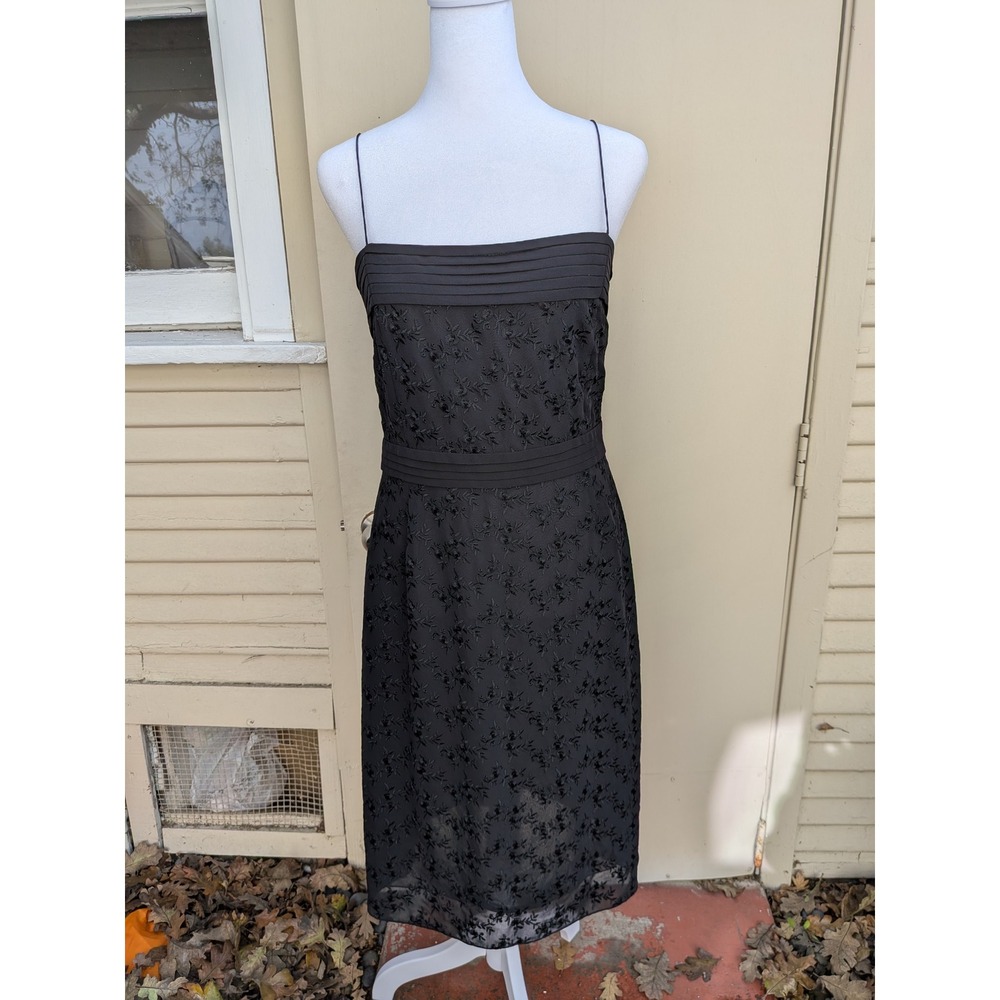 Y2K‎ Vintage Whimsigoth Black Lace Sleeveless Cocktail Dress Size 38/6